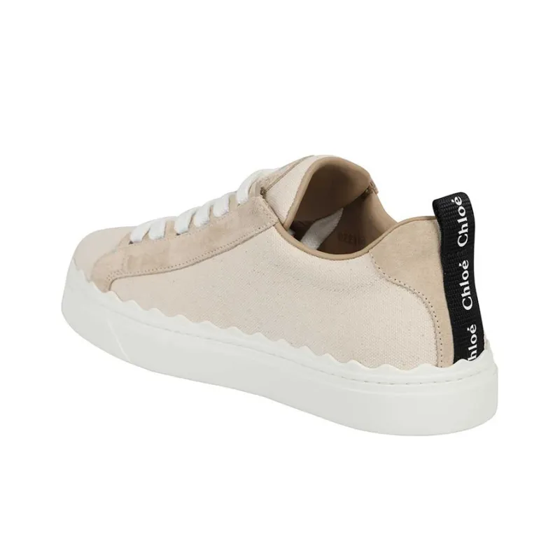 Chloe Lauren Low Top Stylish Skateboarding Shoes Women's Beige-2