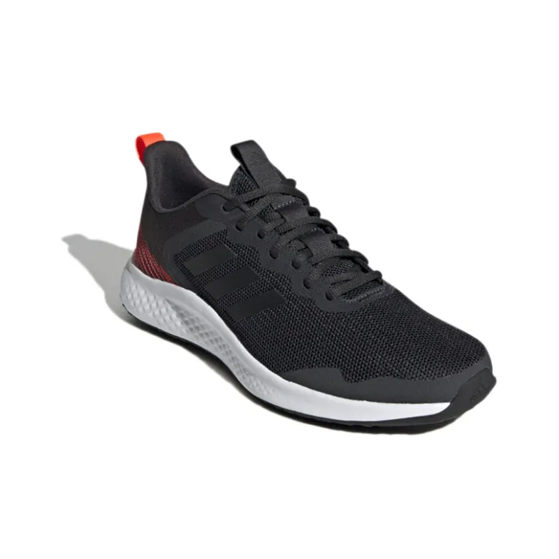 Adidas Fluidstreet Low-Top Running Shoes Men's Black Red-2