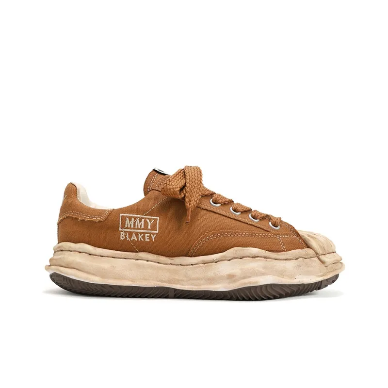 MIHARA YASUHIRO Blakey Dissolve Shoes Low Top Stylish Skateboarding Shoes Men's Brown Vintage Version-1