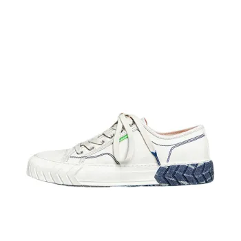 Both Skateboard Shoes Women's Low-Top White Blue