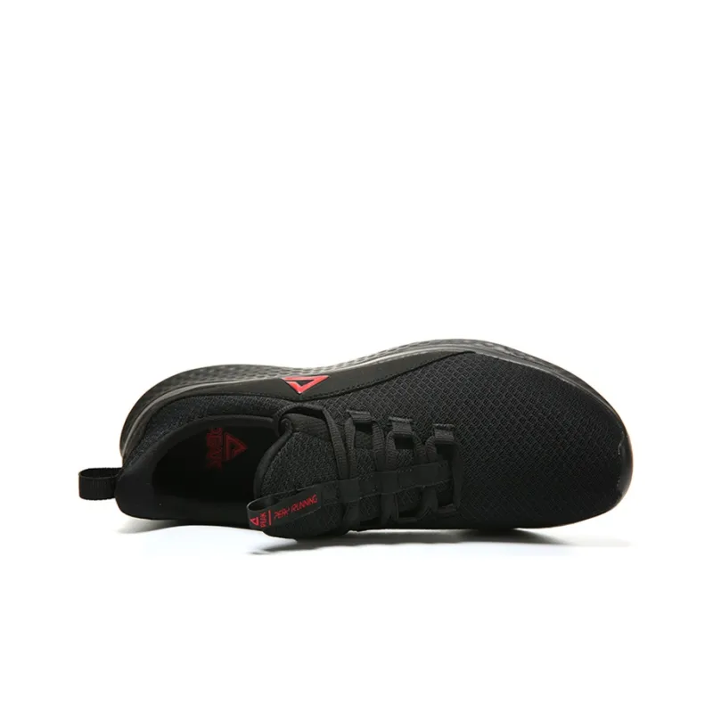 PEAK Qingyi Low Top Running Shoes Men's Black Red-2
