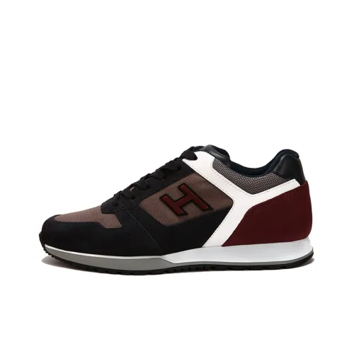 HOGAN H321 Casual Shoes Men Low-Top Black/White/Red