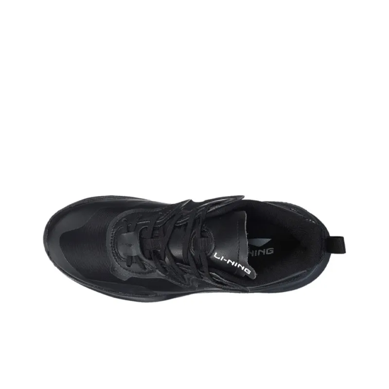 LiNing Soft Shock Absorbers Slip Resistant, Abrasion Resistant, Breathable Low Top Running Shoes Women's Standard Black-3