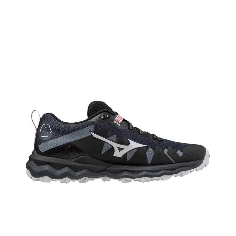 Mizuno Wave Daichi 6 Running Shoes Women's Low-Top Black/White/Silver-1