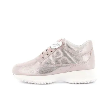 HOGAN Interactive Anti-Slip Wear-Resistant Low-Top Casual Shoes Women's Pink