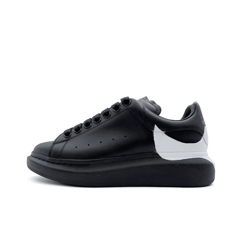 Alexander McQueen Skateboard Shoes Men's Black White-0