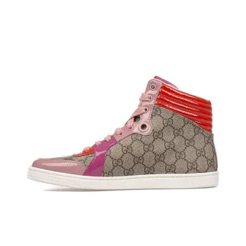 GUCCI High Top Skateboard Shoes Women's Brown