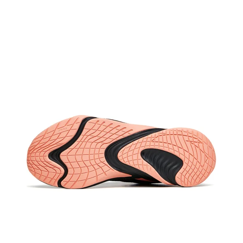 Anta Running Collection Breathable Low Top Running Shoes Women's Black Pink-4