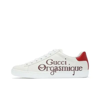 GUCCI New Ace 'GUCCI Orgasmique   White Hibiscus Red'