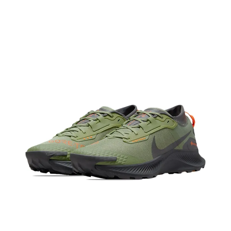 Nike Pegasus Trail 3 Gore Tex Oil Green Iron Grey Total Orange-2
