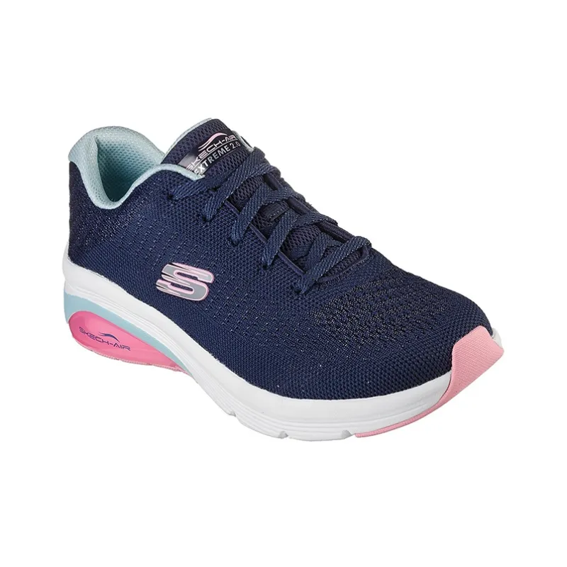 Skechers SKECH-AIR EXTREME 2.0 Classic Vibe Slip-Resistant Breathable Low-Top Casual Shoes Women's Blue-2