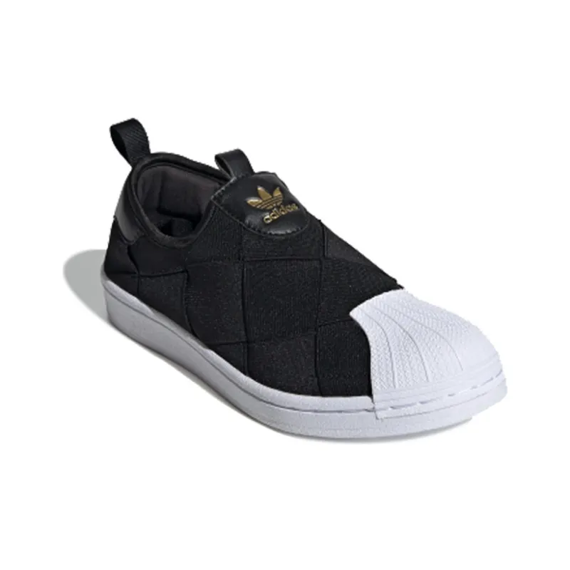 Adidas Superstar Slip On Core Black Cloud White Pink Women's-1