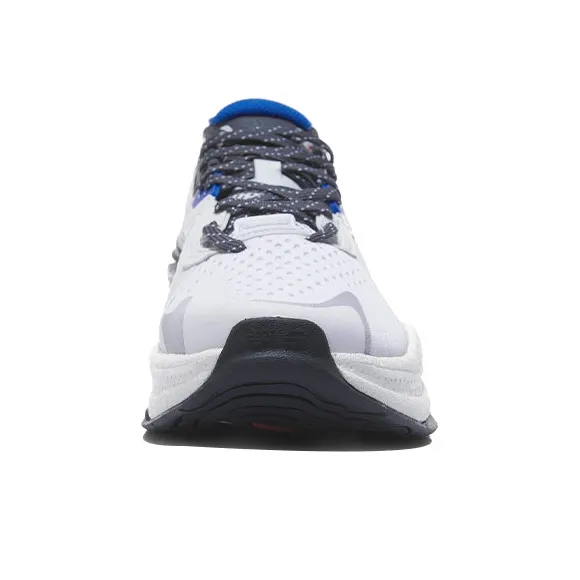 LiNing Exceed 5 Anti Slip Wear Resistant Low Top Running Shoes Men's White Blue-3