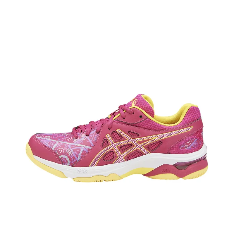 Asics Gel-Netburner Academy 7 Wear-Resistant Low-Top Running Shoes Women's Pink Yellow-0