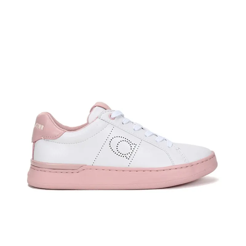 COACH Stylish Skateboarding Shoes Women's Light Pink White-1