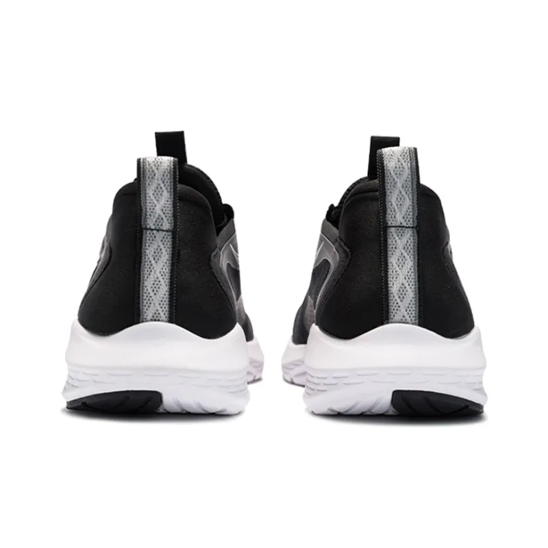 Saucony Humming 1 Cushioned Slip Resistant Abrasion Resistant Breathable Low Top Running Shoes Men's Black White-3