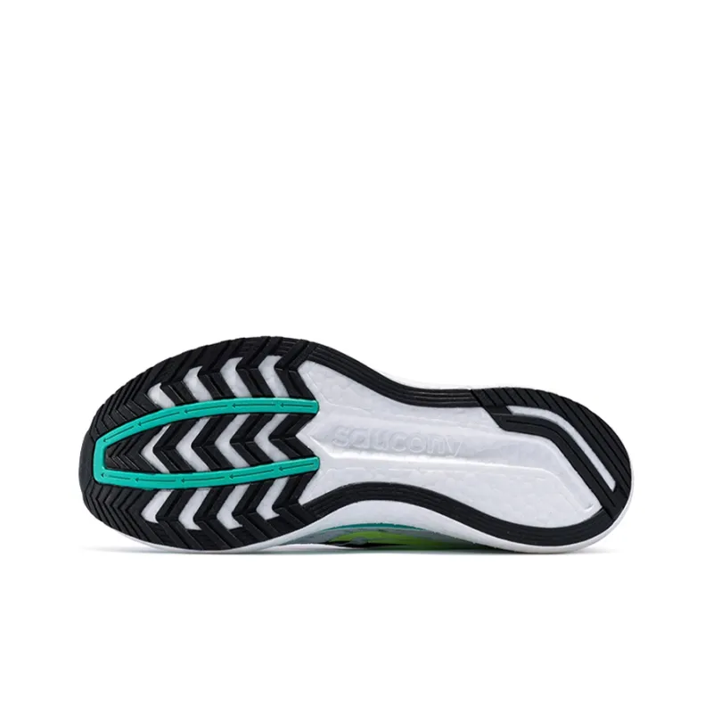 Saucony Cushioning Anti-Slip Wear-Resistant Breathability Low-Top Casual Running Shoes Men's White Green Standard M-4