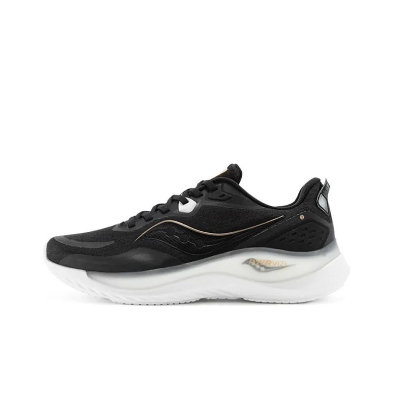 Saucony Phoenix Inferno 2 Cushioned Slip-Resistant Low-Top Running Shoes Men's Black Gold-0