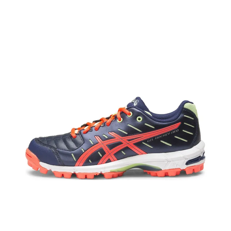 Asics Gel-Hockey Running Shoes Women's Low-Top Blue/Orange-0