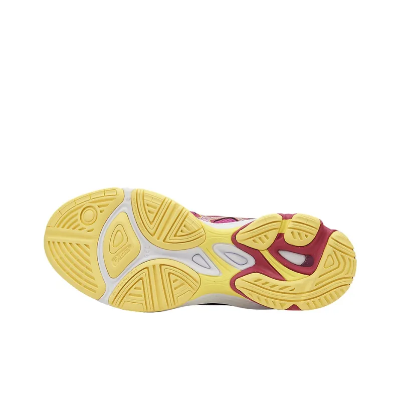Asics Gel-Netburner Academy 7 Wear-Resistant Low-Top Running Shoes Women's Pink Yellow-3