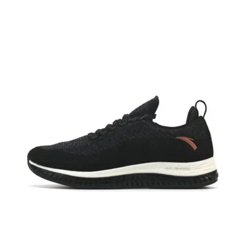 Anta Flashfoam Wear Resistant Slip Resistant Low Top Running Shoes Women's Carbon Gray