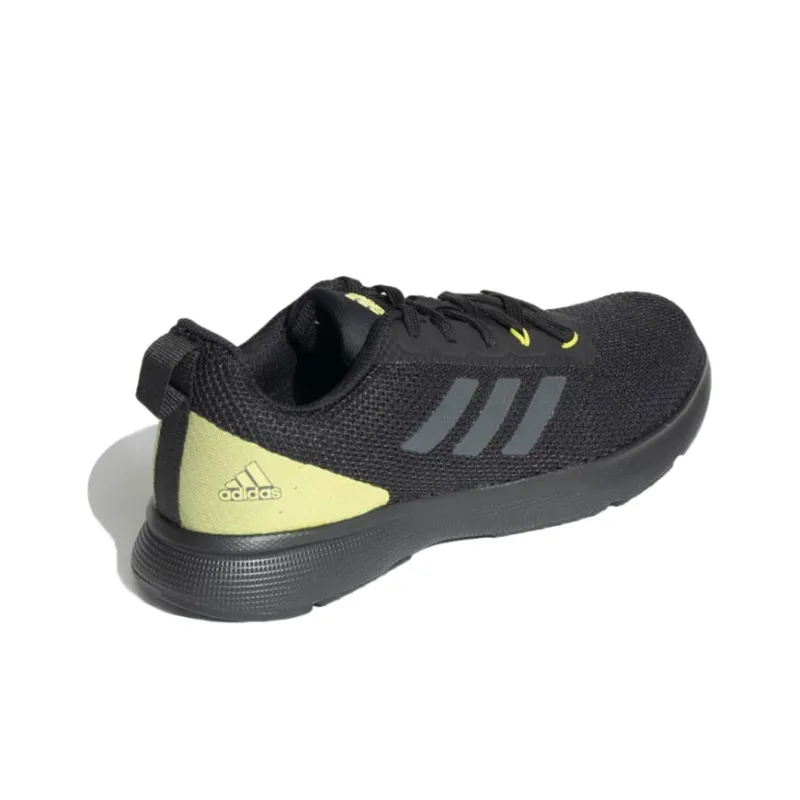 Adidas Glowrun Glowrun Reflective Wear-Resistant Low-Top Running Shoes Men's Black Yellow-3