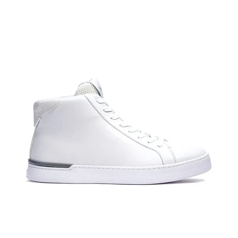 COACH Clip Stylish Skateboarding Shoes Men's White-1