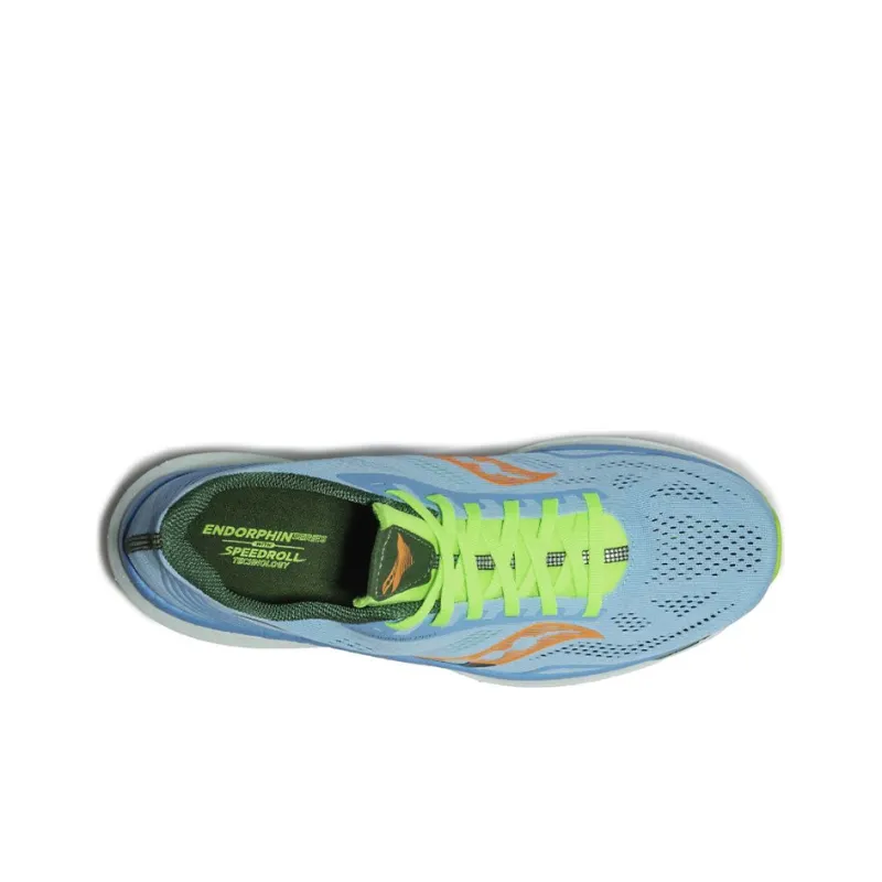 Saucony Endorphin Pro Pro Coffee Peng Low Top Running Shoes Men's Turquoise-3