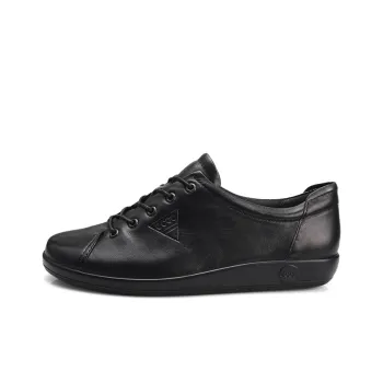 Ecco Soft Cool Skateboard Shoes Women's Low Top Black