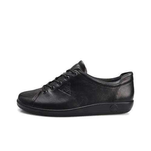 Ecco Soft Cool Skateboard Shoes Women's Low-Top Black