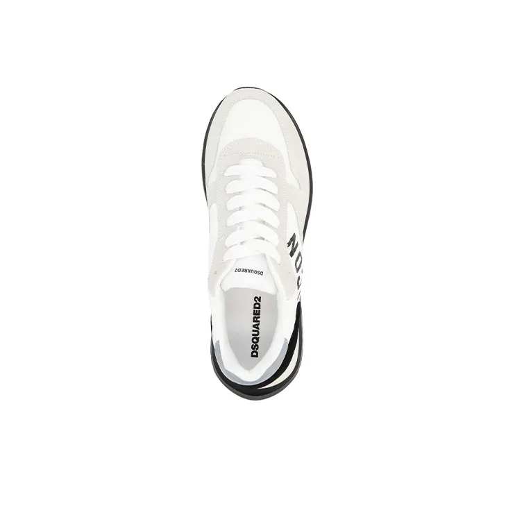 DSQUARED 2 Icon Running Low Top Casual Shoes Men's White-3