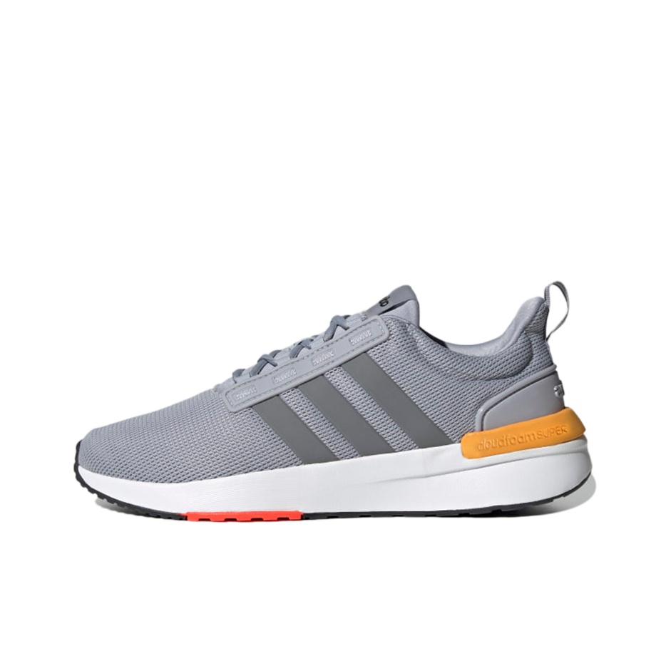 Adidas Neo Racer TR21 Casual Shoes Men Low Top Mist Gray Orange White Red POIZON