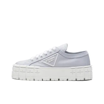 PRADA Double Wheel Re nylon Gabardine Sneakers 'Pale Blue' Women's