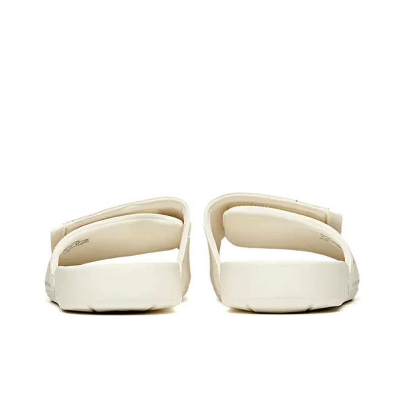 SNOOPY x Anta Life Collection Quiet Slide Slippers Men's White Blue-3