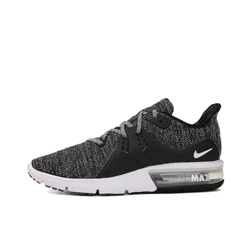 Nike Air Max Sequent 3 Black White-Dark Grey