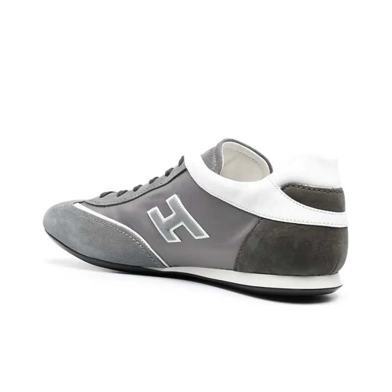 HOGAN Olympia Cushioning Anti-Slip And Wear-Resistant Low-Top Running Shoes Men's Gray-3