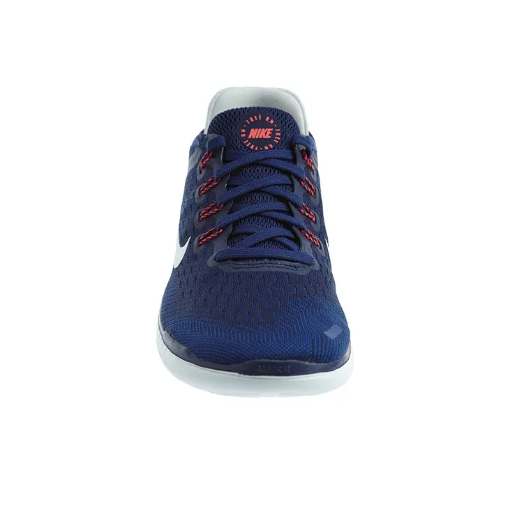 Nike Free RN Cushioned Anti Slip And Wear Resistant Lightweight Low Top Casual Running Shoes Women's Dark Blue 2018-2