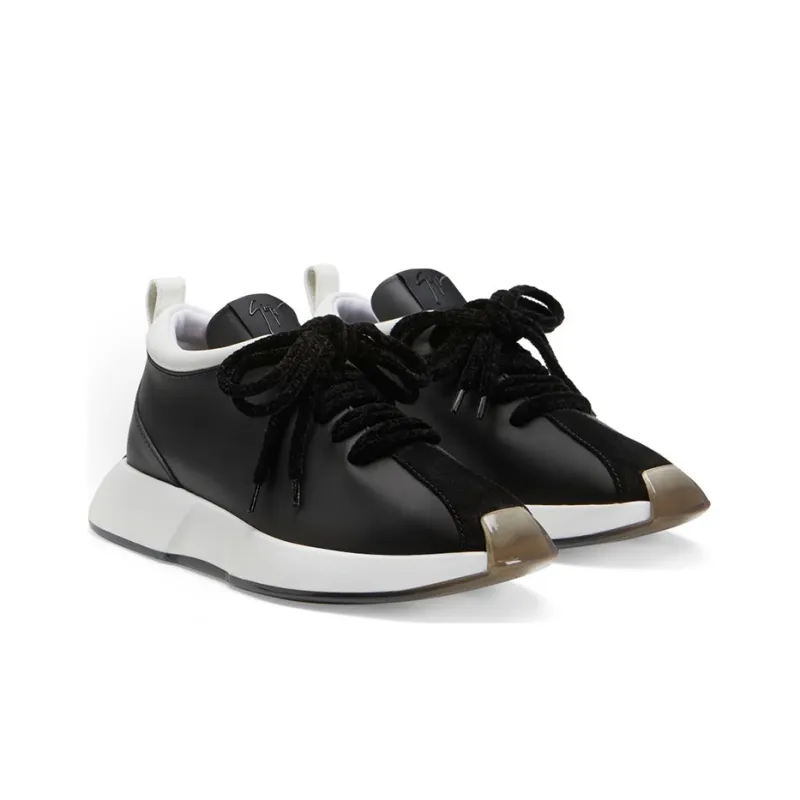 Giuseppe Zanotti/GZ Fero Cushioned Slip Resistant Lightweight Warm Low Top Casual Shoes Men's Black-2