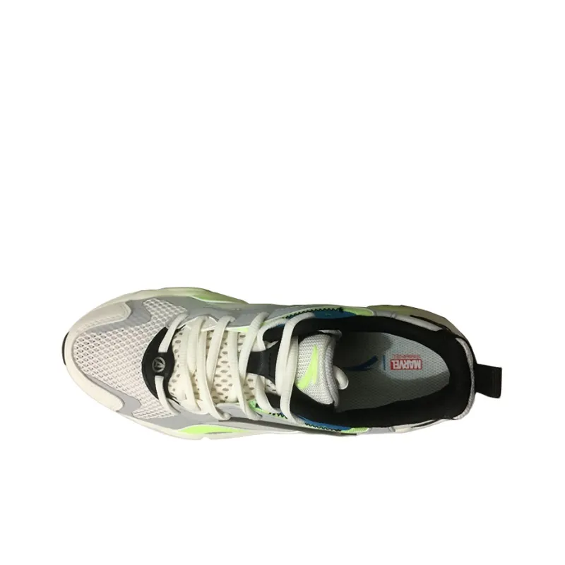 Anta Running Collection Anti Slip Wear Resistant Low Top Running Shoes Men's Microchip Gray-2