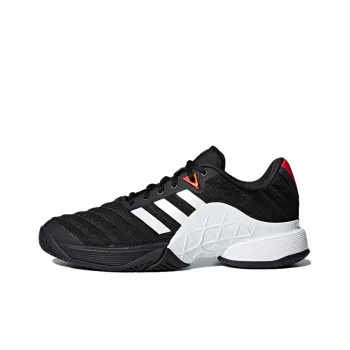 Adidas Barricade 2018 Abrasion-Resistant Low-Top Tennis Shoes Men's Black White
