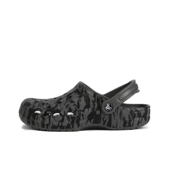 Crocs Beach Black Sandals 'Gray White'
