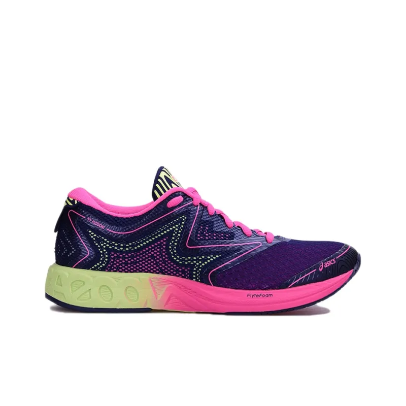 Asics Noosa FF Cushioned Abrasion-Resistant Slip-Resistant Low-Top Running Shoes Women's Blue Pink-1