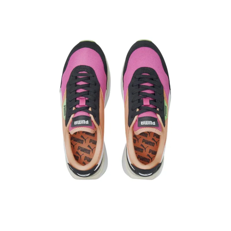 PUMA Cruise Rider Trainer Casual Shoes Women's Low-Top Red/Black/Orange/Green-2