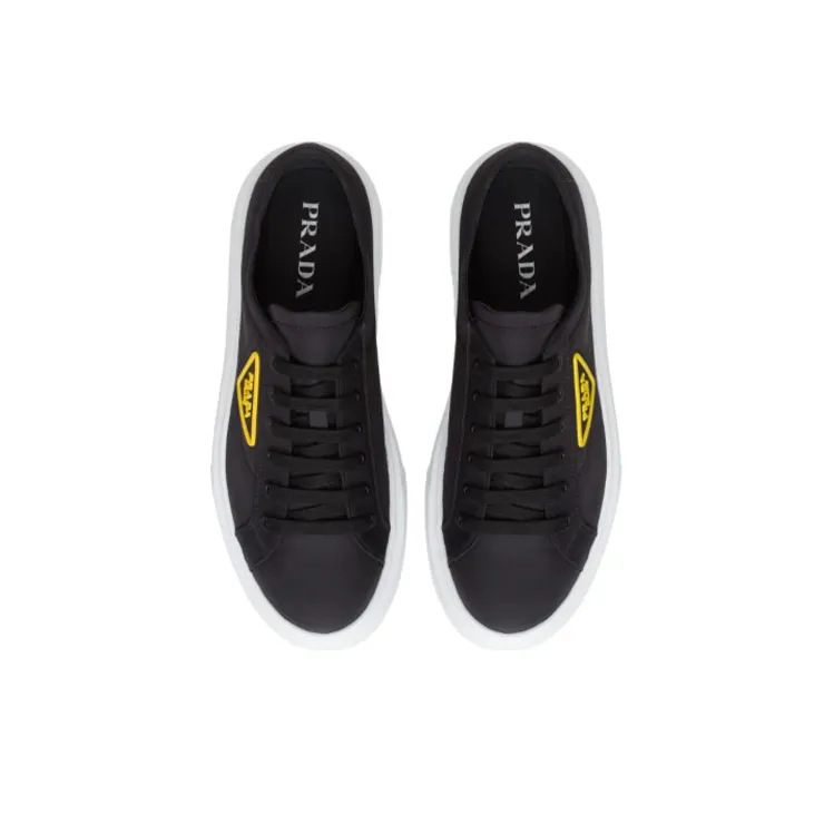 PRADA Nylon Gabardine Wheel Low 'Black Yellow'-3