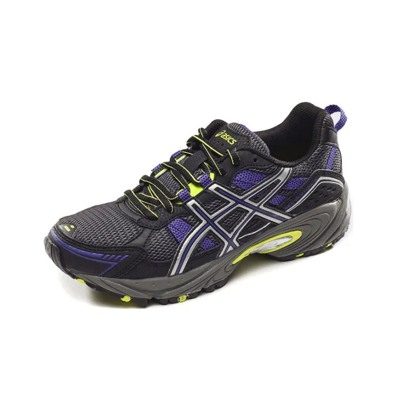 Asics Gel-Venture 4 Wear-Resistant Low-Top Running Shoes Women's Black Purple-1