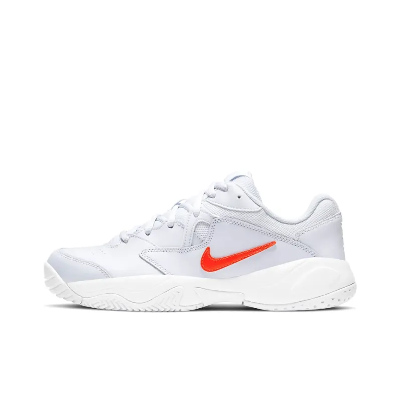 Nike Court Lite 2 Football Grey Bright Crimson Women's-0