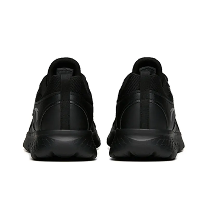 Anta Running Collection Cushioning Anti Slip And Wear Resistant Low Top Running Shoes Men's Pure Black-4
