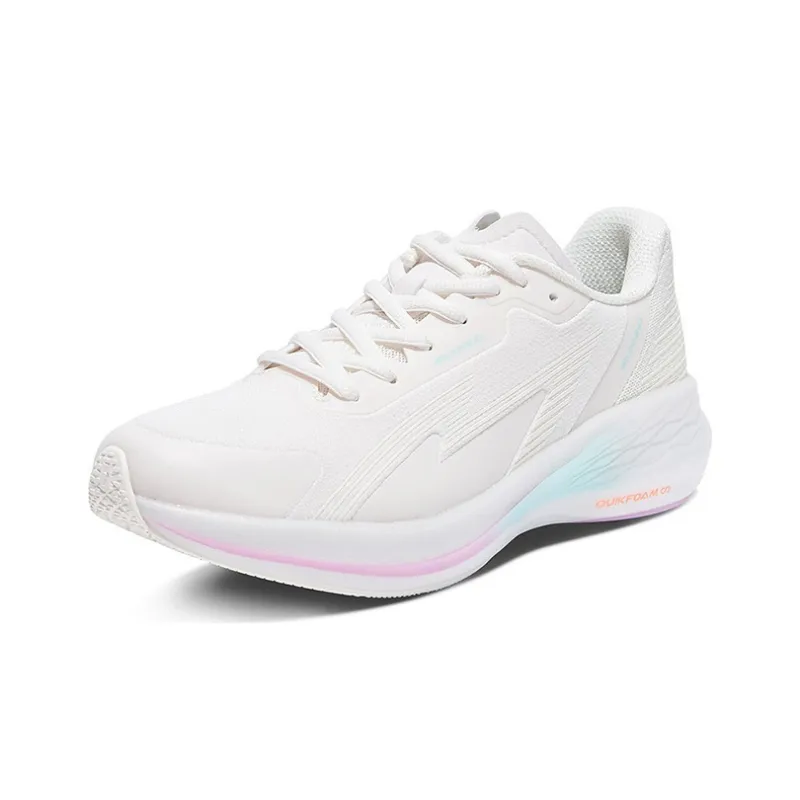 361° Flying Wing Running Shoes Women's Low Top White/Cyan-2