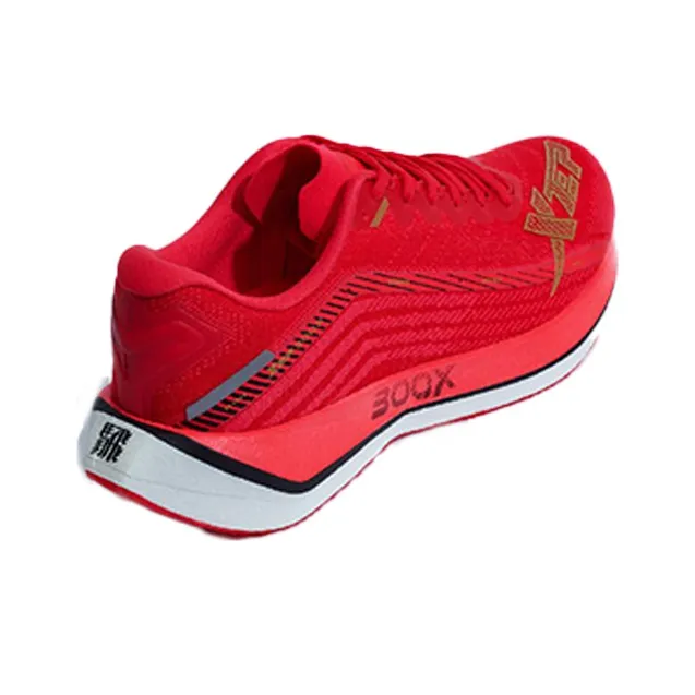 XTEP Race 300X 2.0 Cushioned Anti Slip Wear Resistant Breathable Lightweight Low Top Running Shoes Men's Red-2