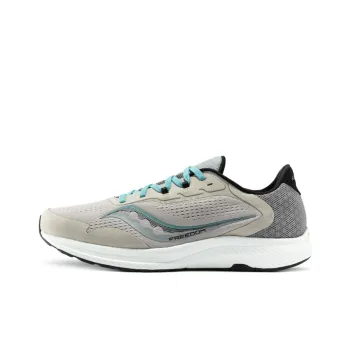 Saucony Freedom 4 Cushioning Anti Slip Wear Resistant Breathability Low Top Casual Running Shoes Men's Misty Gray